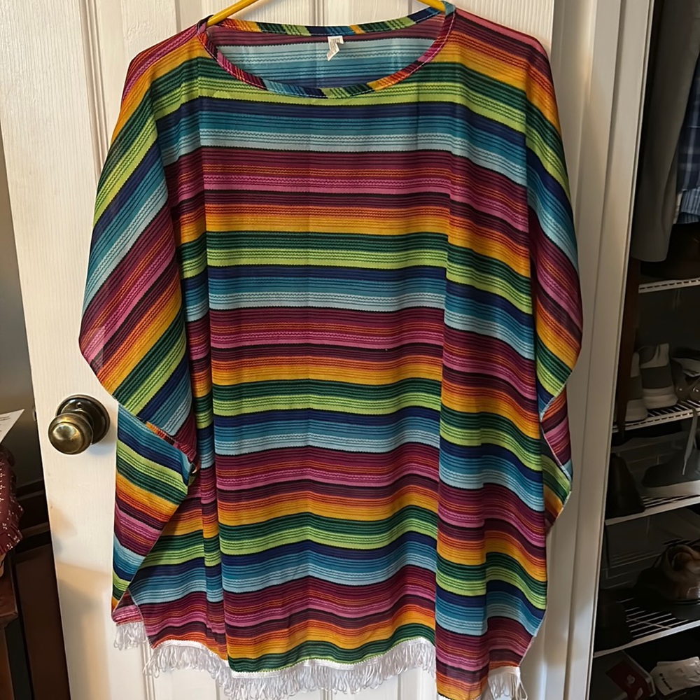 Mexican Poncho Halloween costume: One size